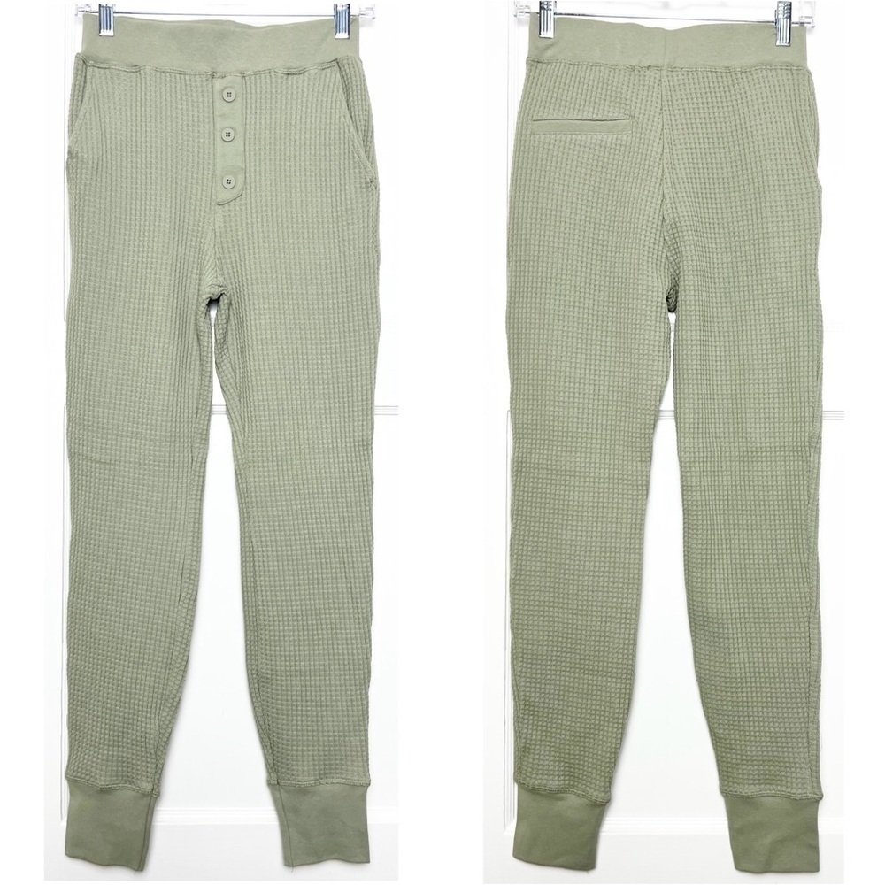 NWT JONATHAN SIMKHAI Sage‎ Waffle Knit High Rise Elastic Waist Jogger Pants S - Picture 3 of 6